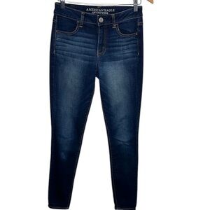 American Eagle Outfitters Hi Rise Jeggings Super Stretch Jeans Women Size 4